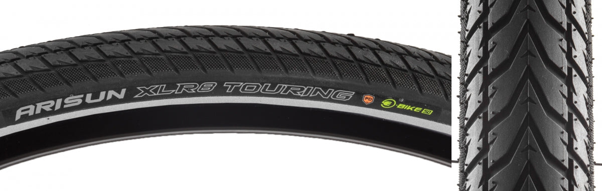 ARISUN TIRE ARISUN XLR8 TOURING 700x35 BK/REF WIRE/60 PD E50 - ARISUN
