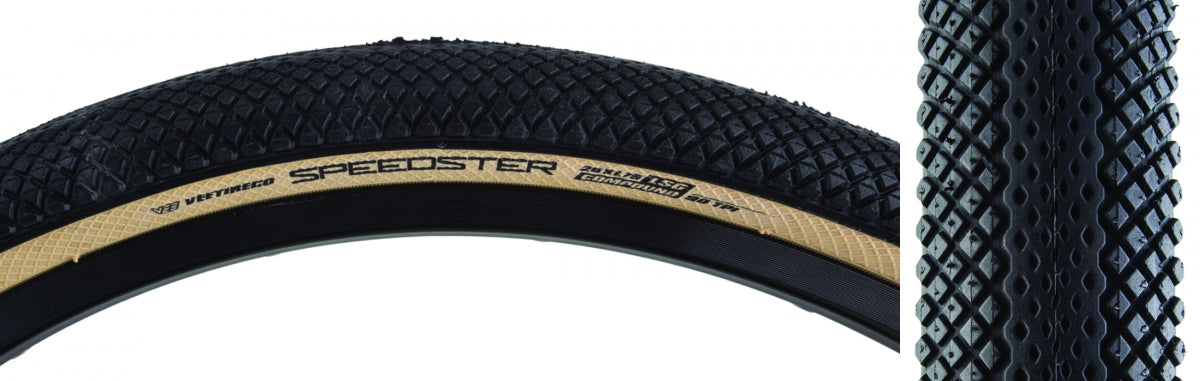 VEE TIRE & RUBBER TIRE VEE SPEEDSTER 20x1.75 BK/TAN FOLD/90/LSG - VEE TIRE & RUBBER