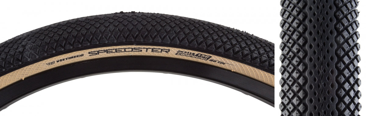 VEE TIRE & RUBBER TIRE VEE SPEEDSTER 20x1-1/8 BK/TAN FOLD/90/LSG - VEE TIRE & RUBBER