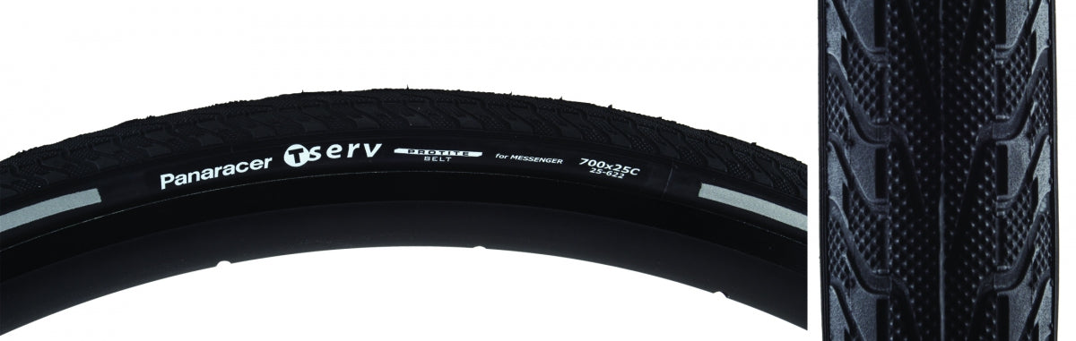 PANARACER TIRE PAN TSERV PROTITE 700x25 FOLD BK/BK/REF - PANARACER