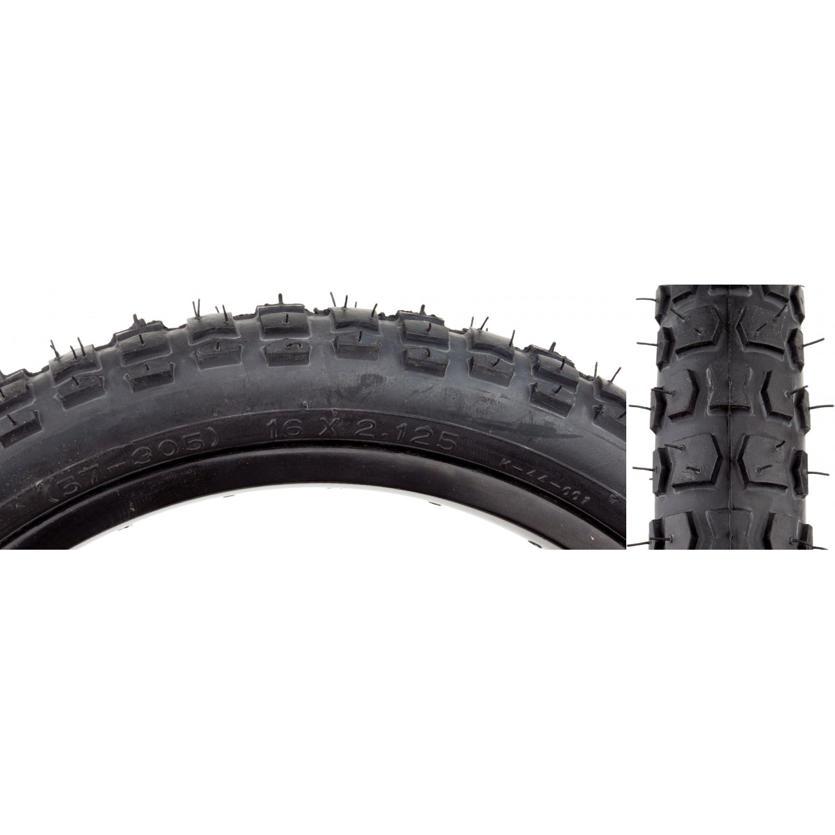 SUNLITE TIRE SUNLT 16x2.125 BK/BK MX K44 WIRE - SUNLITE