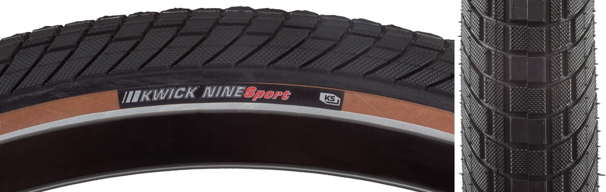 KENDA TIRE KEN KWICK NINE SPORT 29x2.0 BK/SKN/REF SRC/KS/60 WIRE 80psi E50 - KENDA
