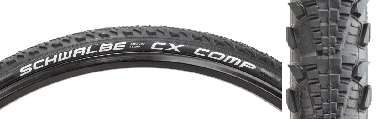 SCHWALBE TIRE SWB CX COMP 700x38 ACTIVE LITE K-GUARD BK/BSK SBC WIRE - SCHWALBE