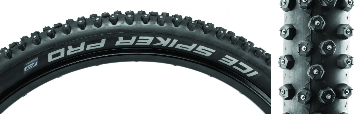SCHWALBE TIRE SWB ICE SPIKER PRO 29x2.25 PERF LITE R-GUARD BK/BSK 402-STUD-SNOW WIRE - SCHWALBE