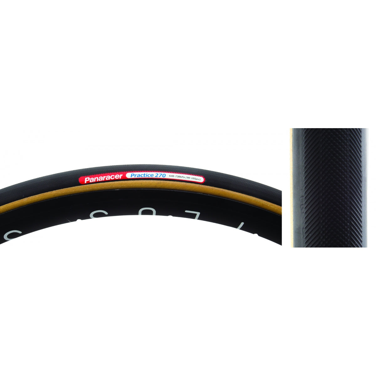 PANARACER TIRE TUBULAR PAN PRACTICE 700x22.5 BK/YSY 42mm REMOVABLE VALVE FOLD - PANARACER