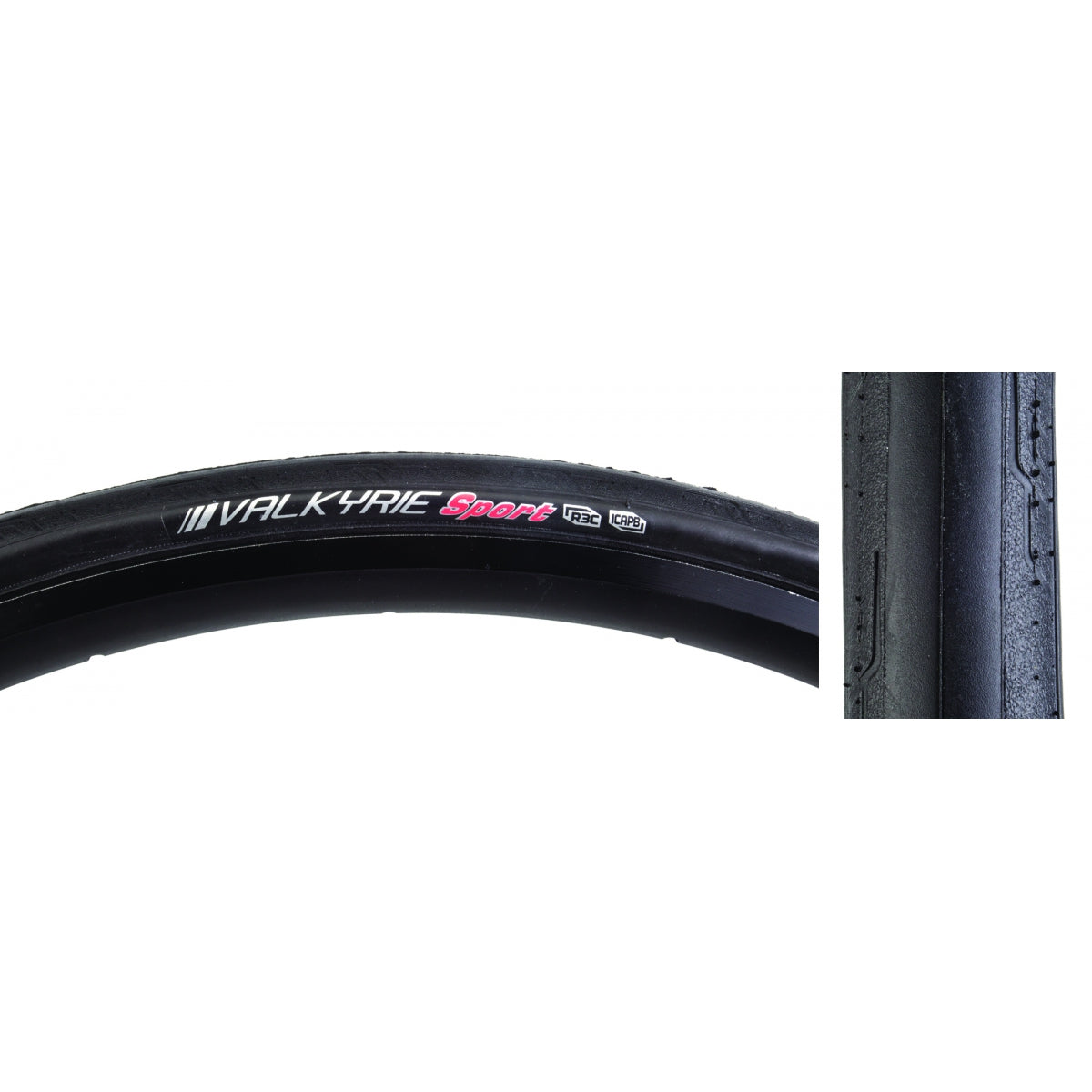 KENDA TIRE KEN VALKYRIE SPORT 700x30 BK/BK R3C/ICAPB/60 WIRE 100psi - KENDA