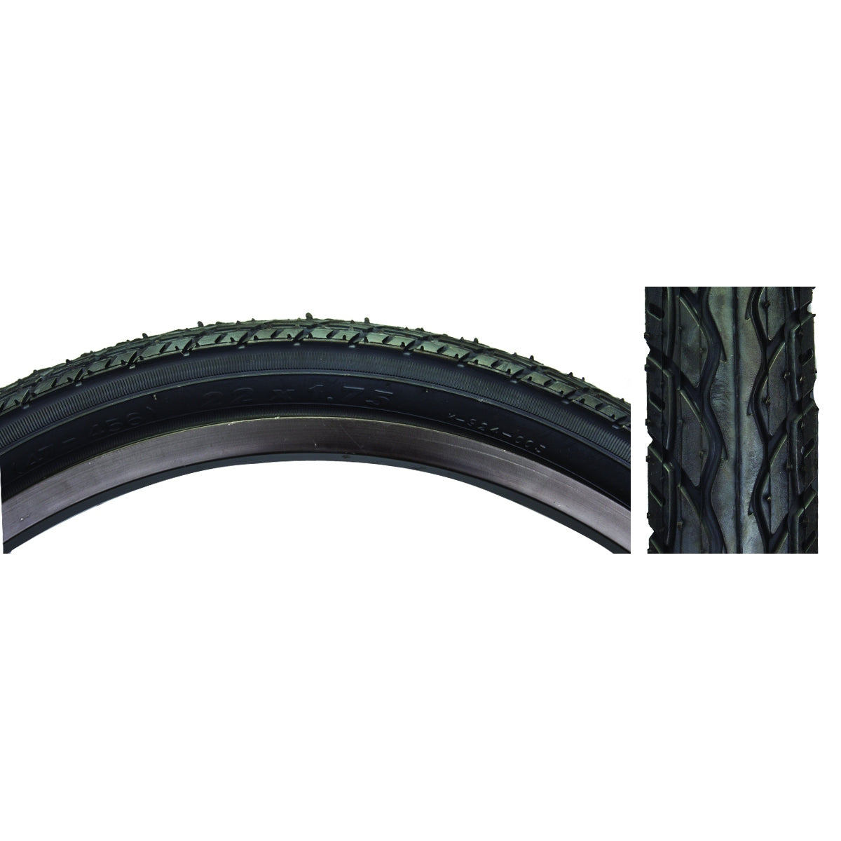 SUNLITE TIRE SUNLT 22x1.75 BK/BK K924 WIRE - SUNLITE