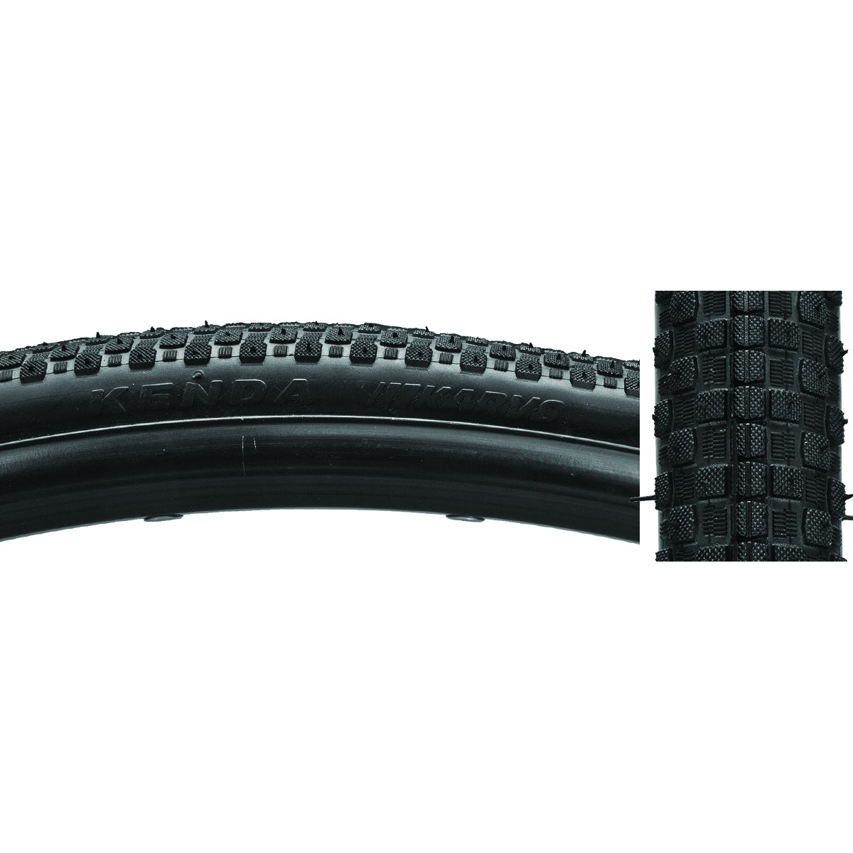 KENDA TIRE KEN KARVS 700x25 BK/BK SRC/PRC2/60 FOLD 125psi - KENDA