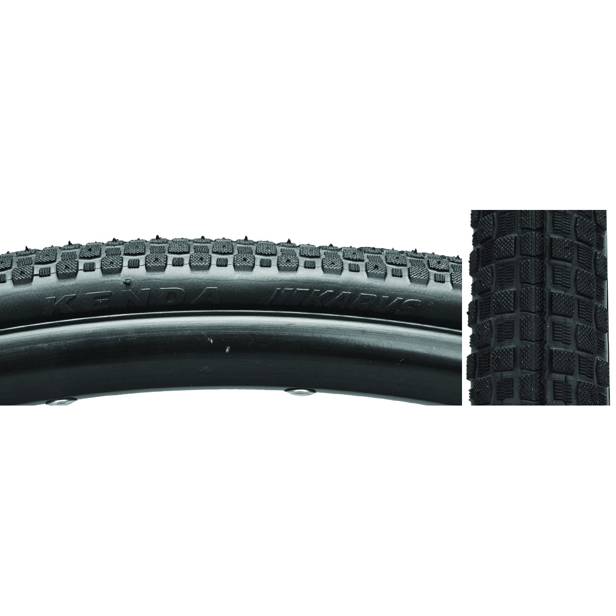 KENDA TIRE KEN KARVS 700x28 BK/BK SRC/PRC2/60 FOLD 100psi - KENDA