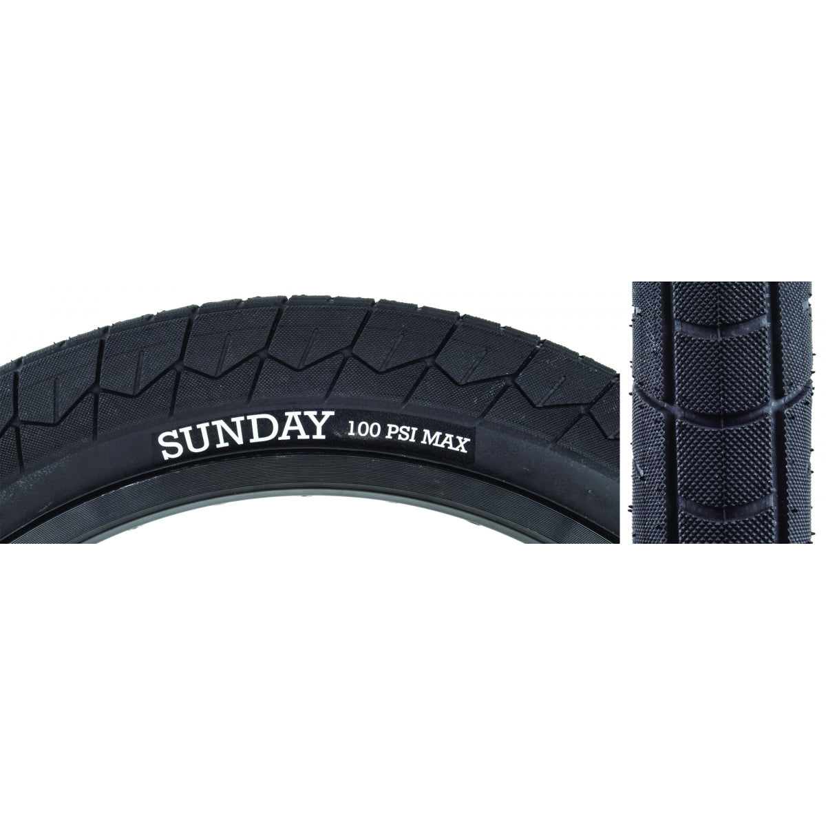 SUNDAY TIRE SUNDAY CURearENT V2 20x2.4 BK/BK WIRE - SUNDAY