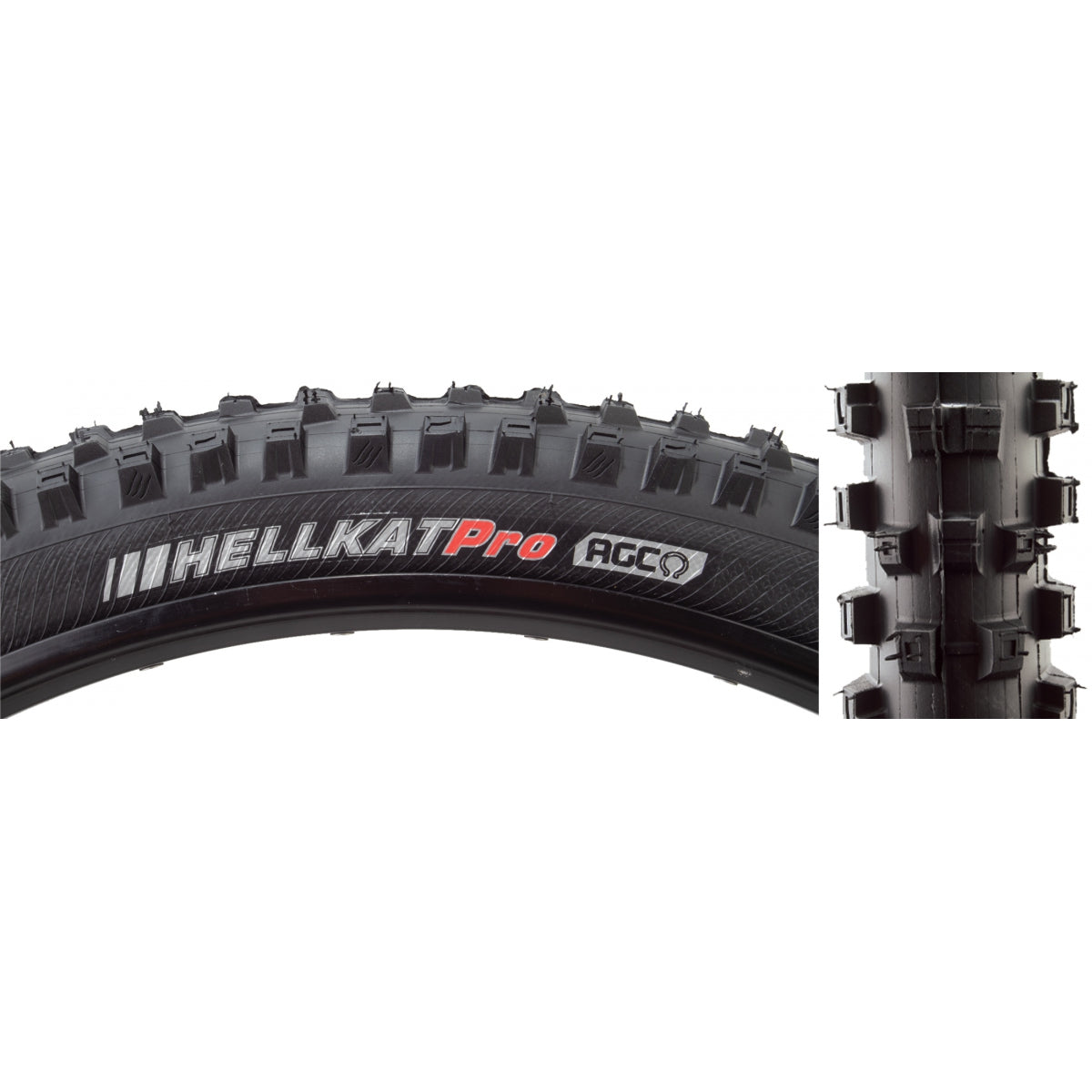 KENDA TIRE KEN HELLKAT PRO 27.5x2.4 BK/BK RSR/AGC/TLR/60 FOLD 50psi - KENDA