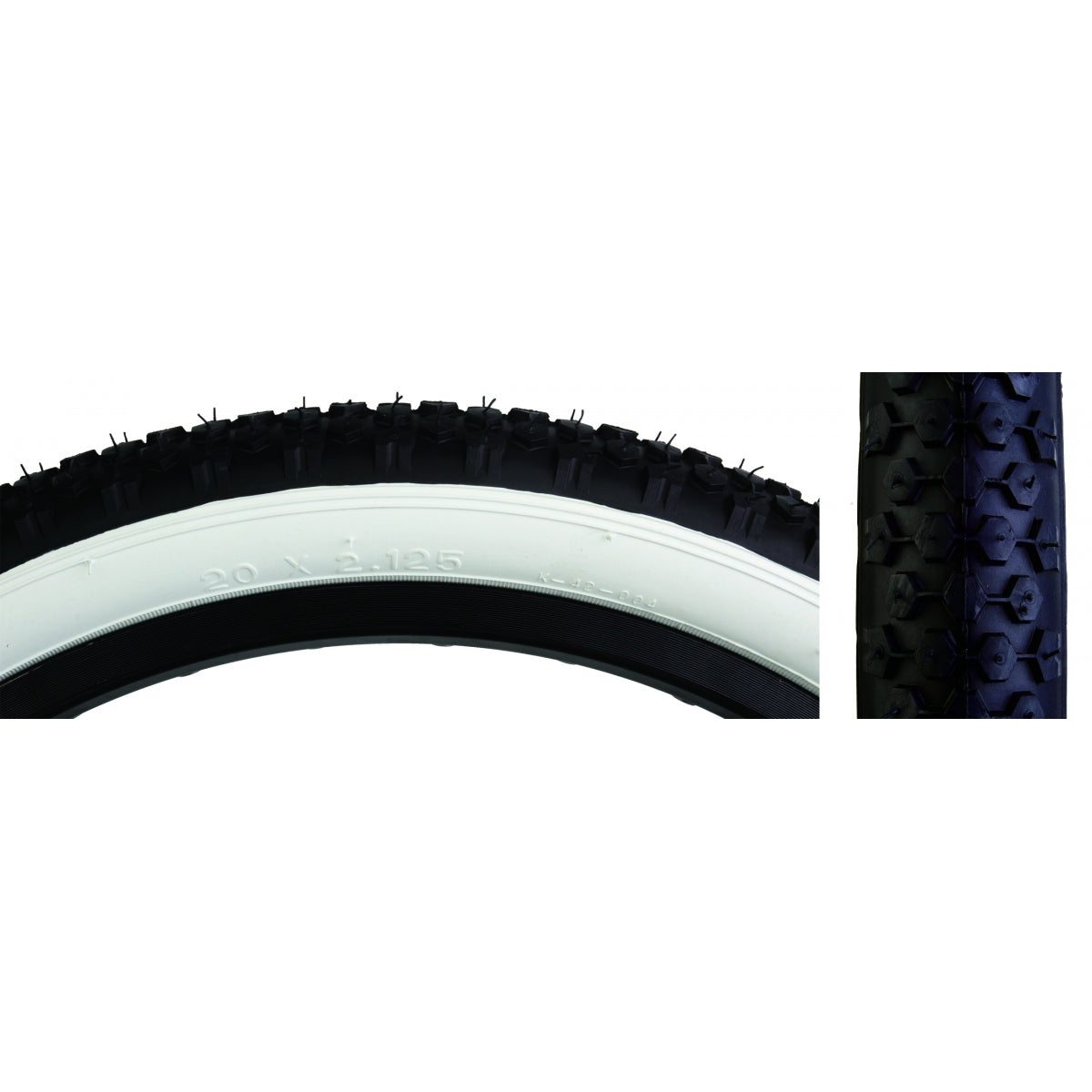 SUNLITE TIRE SUNLT 20x2.125 BK/WH STUDDED K42 WIRE - SUNLITE
