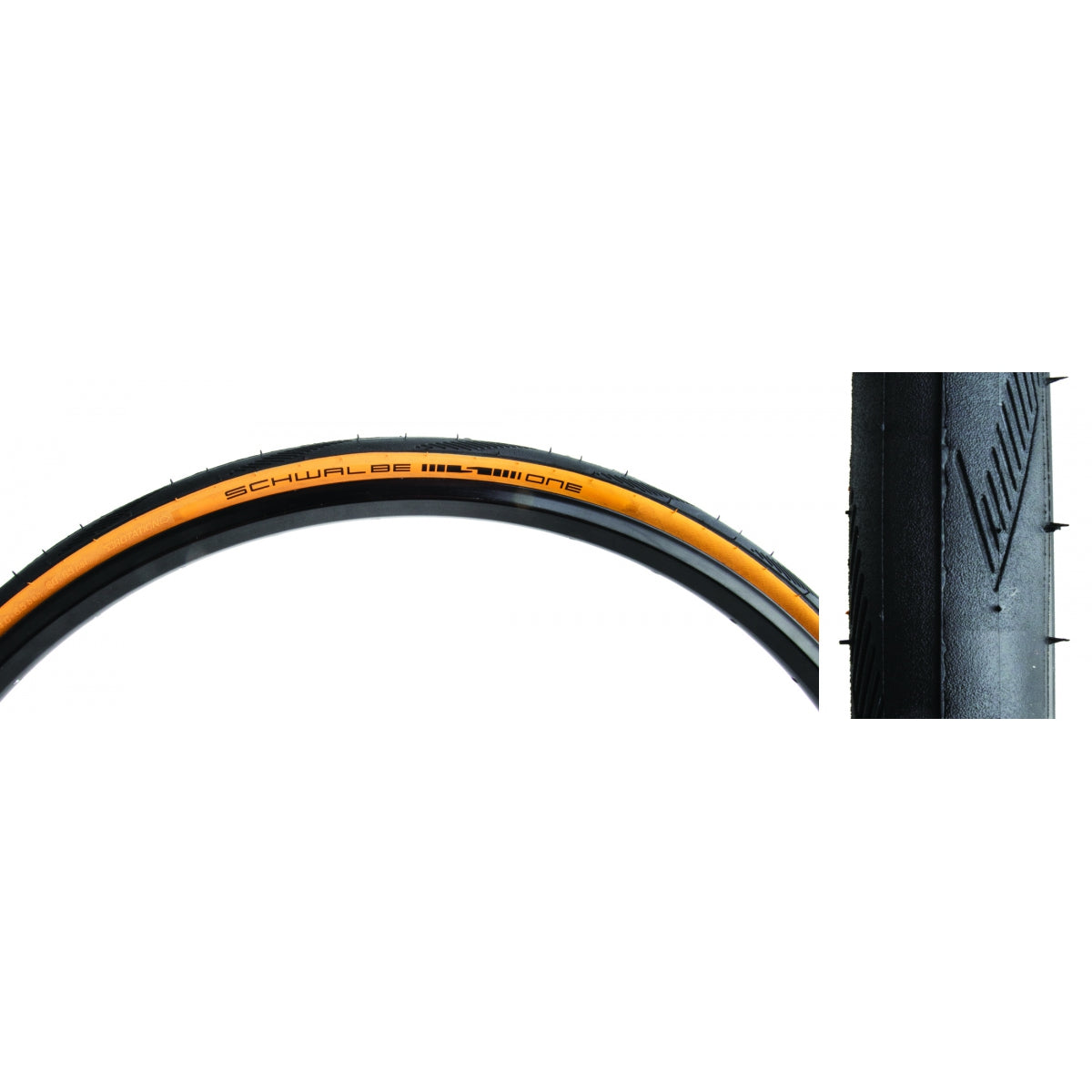 SCHWALBE TIRE SWB ONE 700x25 R-GUARD BK/YSK ADDIX FOLD - SCHWALBE