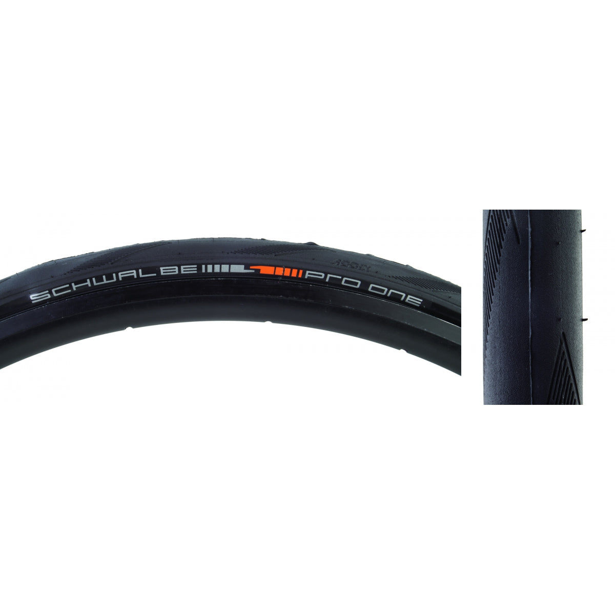SCHWALBE TIRE SWB PRO ONE 700x28 EVO V-GUARD BK/BSK ADDIX RACE FOLD - SCHWALBE