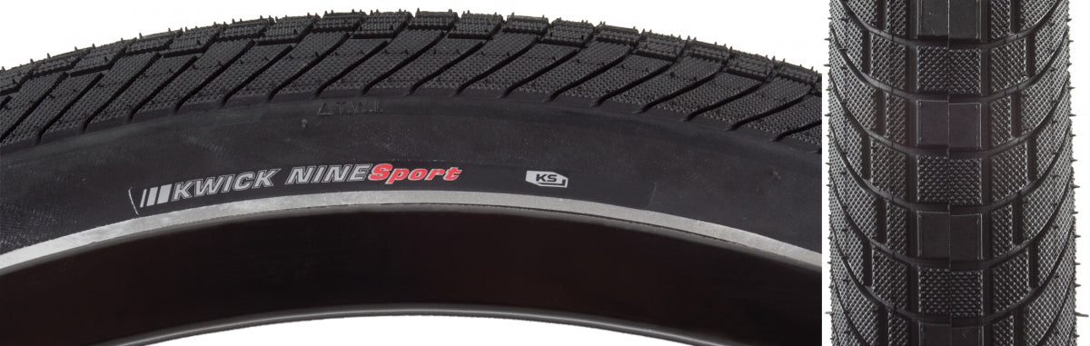 KENDA TIRE KEN KWICK NINE SPORT 29x2.0 BK/BK/REF SRC/KS/60 WIRE 80psi E50 - KENDA