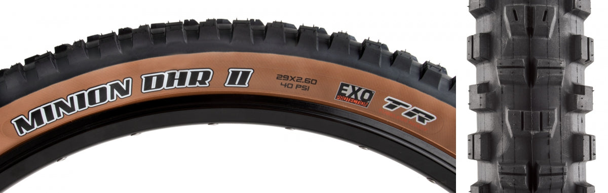 MAXXIS TIRE MAX MINION DHR II 27.5x2.4 BK/SK FOLD/60 EXO/TR/WT/DSK - MAXXIS