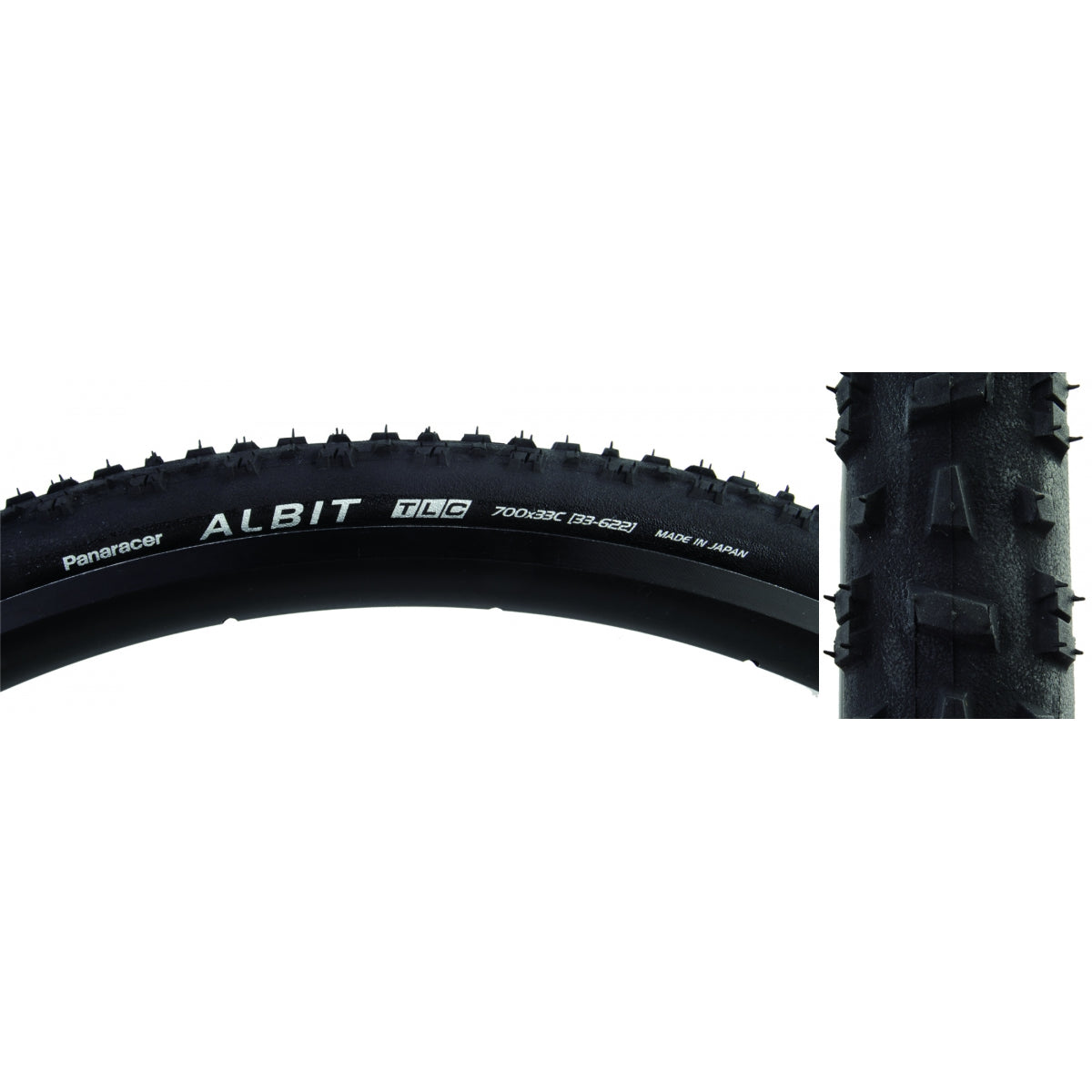 PANARACER TIRE PAN ALBIT 700x33 FOLD TBLS BK/BK - PANARACER