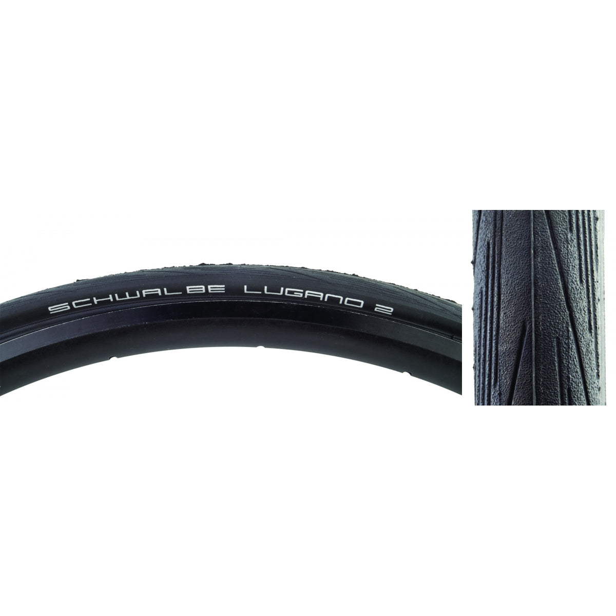 SCHWALBE TIRE SWB LUGANO II 700x23 ACTIVE LITE K-GUARD BK/BSK SILICA WIRE - SCHWALBE