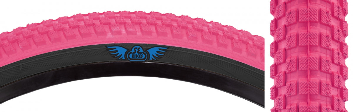 SE BIKES TIRE SE BIKES CUB 26x2.0 PK/BK WIRE/27/MPC - SE BIKES