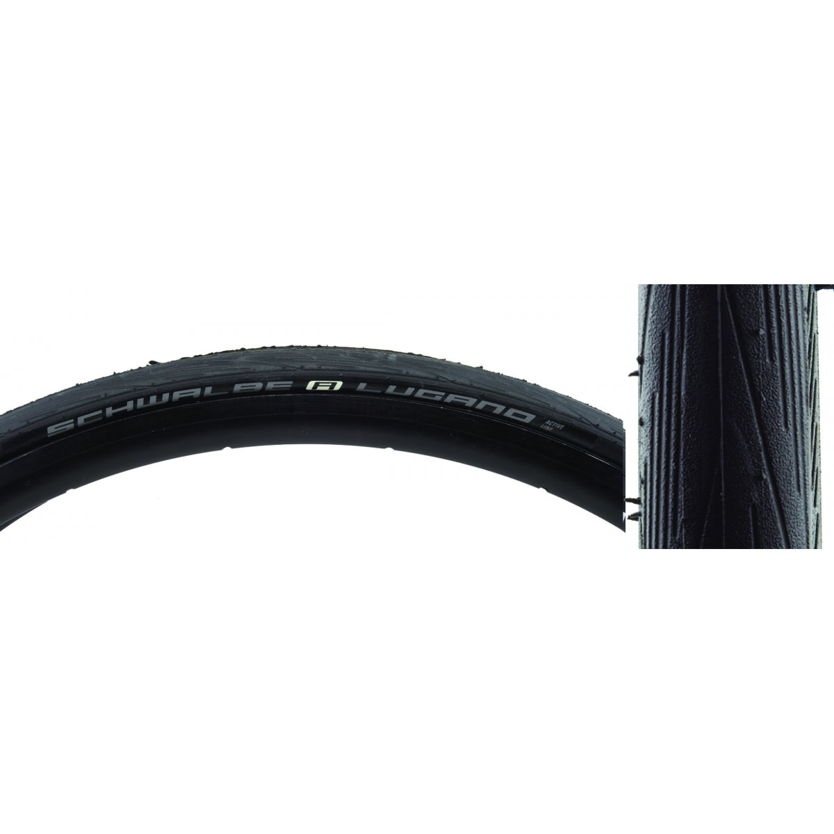SCHWALBE TIRE SWB LUGANO II ENDURANCE 700x25 TWIN REINFORCED BK/BSK SILCA WIRE - SCHWALBE