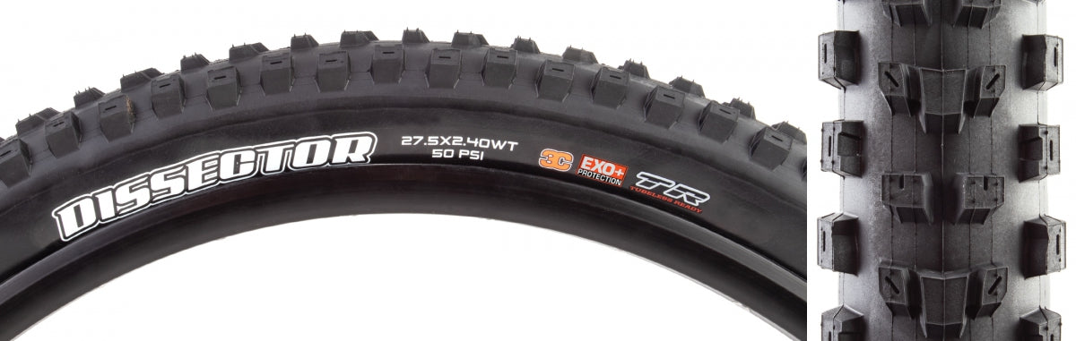 MAXXIS TIRE MAX DISSECTOR 27.5x2.4 BK FOLD/60 3C/EXO+/TR - MAXXIS