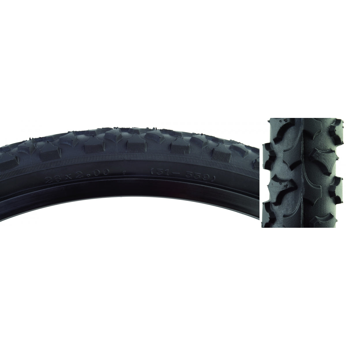 SUNLITE TIRE SUNLT 26x2.0 BK/BK ALPHABITE VRB115 FOLD-CB/30 65psi - SUNLITE