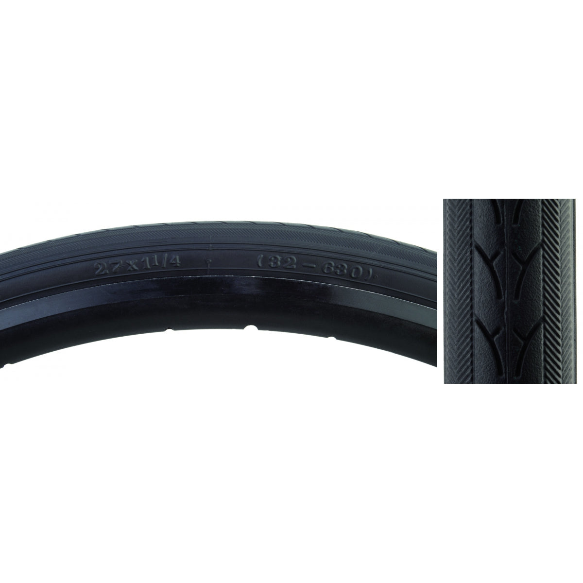 SUNLITE TIRE SUNLT 27x1-1/4 BK/BK URBAN V44 FOLD-CB/30 - SUNLITE