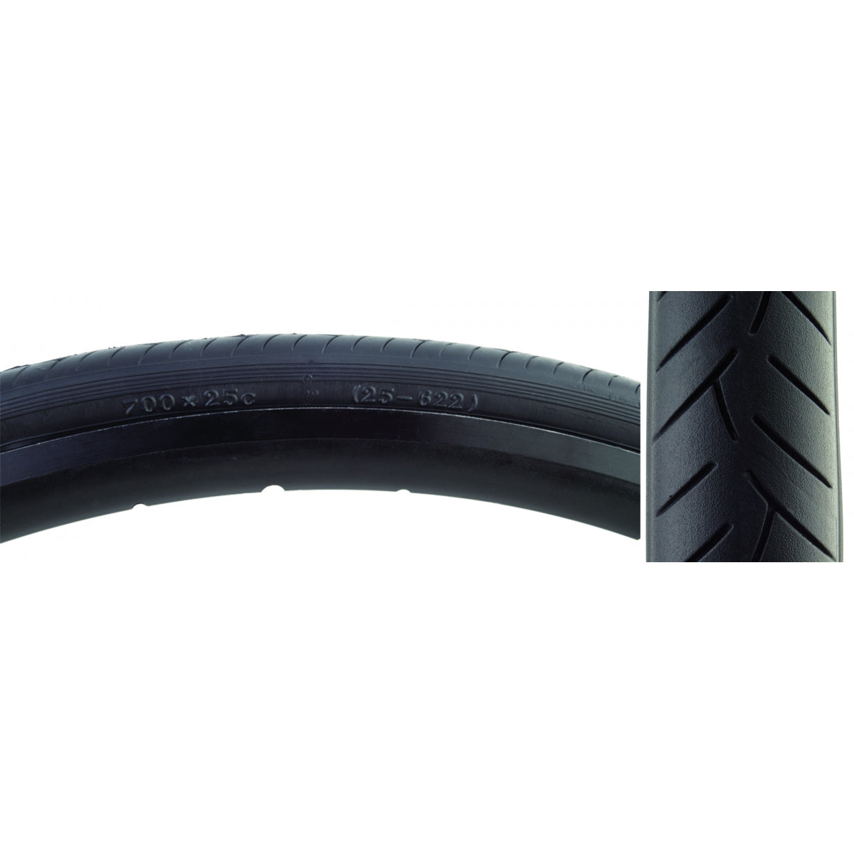 SUNLITE TIRE SUNLT 700x25 BK/BK SMOOTHIE V55 FOLD-CB/30 100psi - SUNLITE