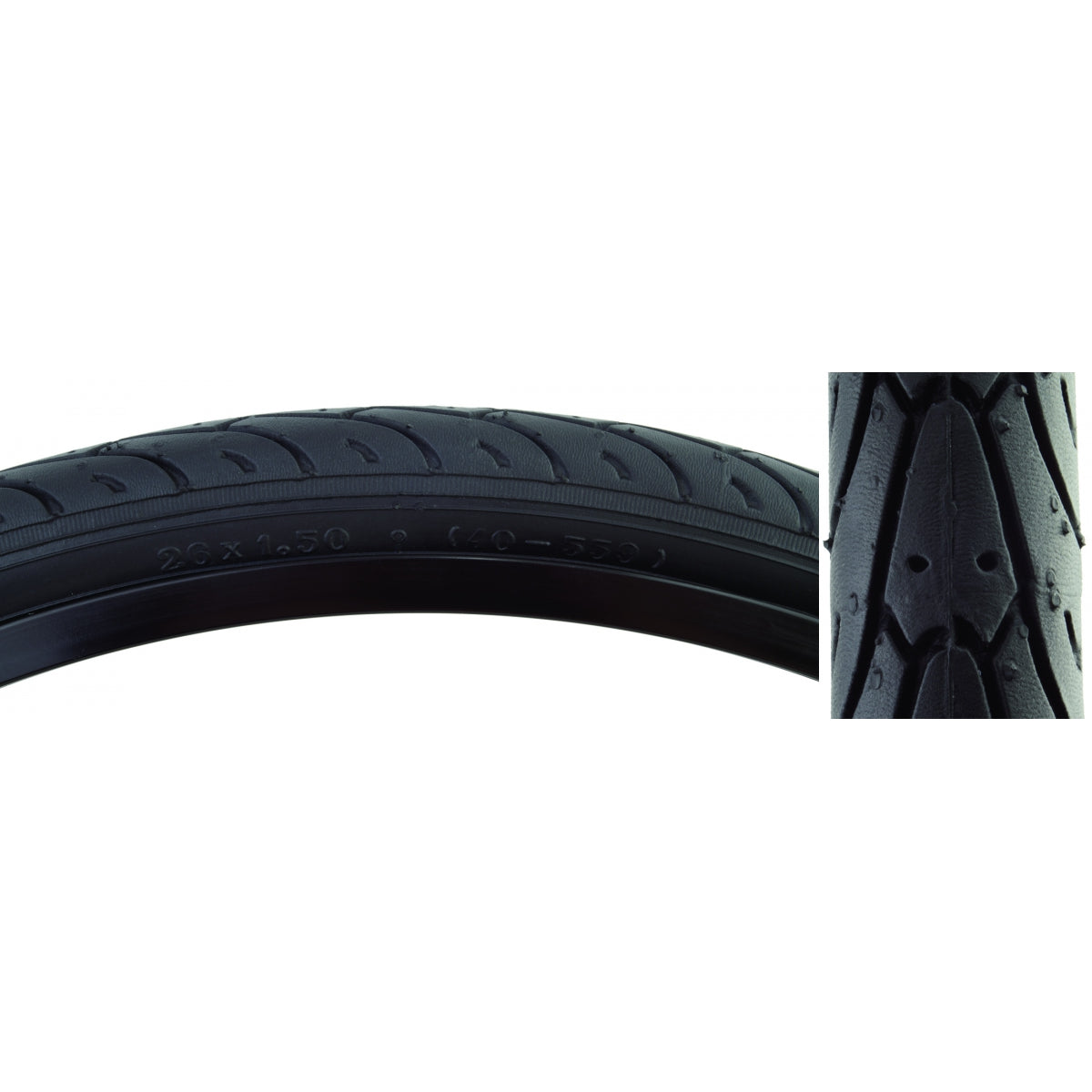 SUNLITE TIRE SUNLT 26x1.5 BK/BK CITY SLICK II FOLD-CB/30 - SUNLITE