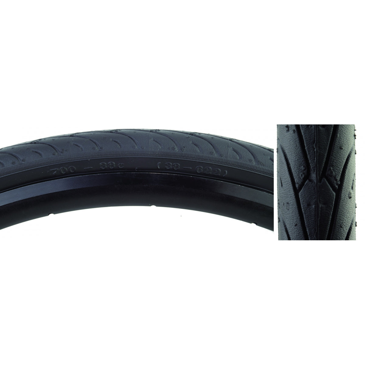 SUNLITE TIRE SUNLT 700x38 BK/BK CITY SLICK II FOLD-CB/30 - SUNLITE
