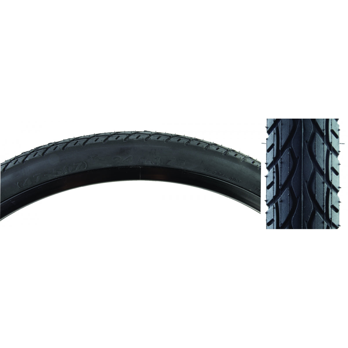 SUNLITE TIRE SUNLT 24x1.75 BK/BK URBAN K924 WIRE - SUNLITE
