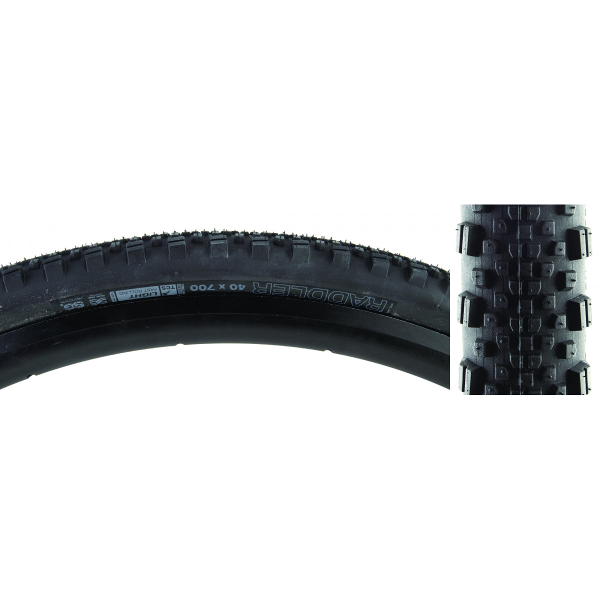WTB TIRE WTB RADDLER 700x40 BK/BK TCS LIGHT FR/DUAL DNA/SG2 FOLD - WTB