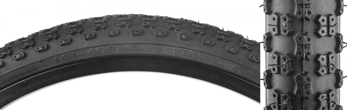 SUNLITE TIRE SUNLT 20x1-1/8 BK/BK MX3 C714 - SUNLITE