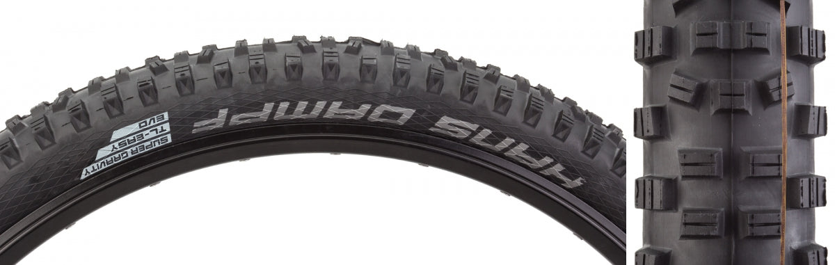 SCHWALBE TIRE SWB HANS DAMPF 27.5x2.35 EVO BK/BSK ADDIX SOFront TLR FOLD - SCHWALBE