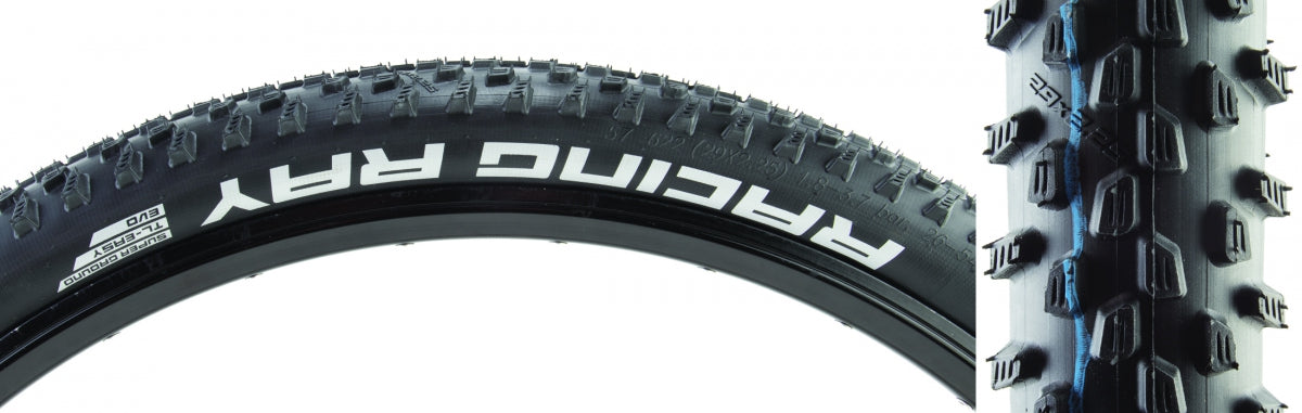 SCHWALBE TIRE SWB RACING RAY 29x2.25 EVO S-GROUND BK/BSK ADDIX SP-GRIP TLR FOLD - SCHWALBE