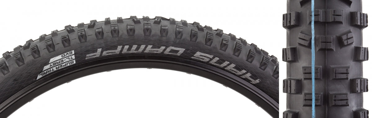 SCHWALBE TIRE SWB HANS DAMPF 29x2.6 EVO S-TRAIL BK/BSK ADDIX SP-GRIP TLR FOLD - SCHWALBE