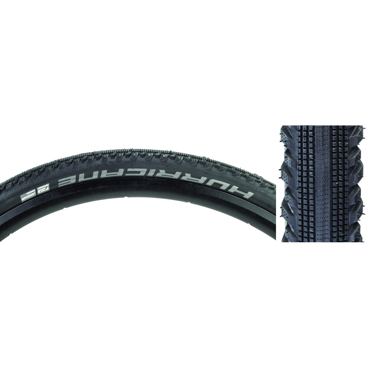 SCHWALBE TIRE SWB HURearICANE 700x40 PERF BK/BSK ADDIX WIRE - SCHWALBE