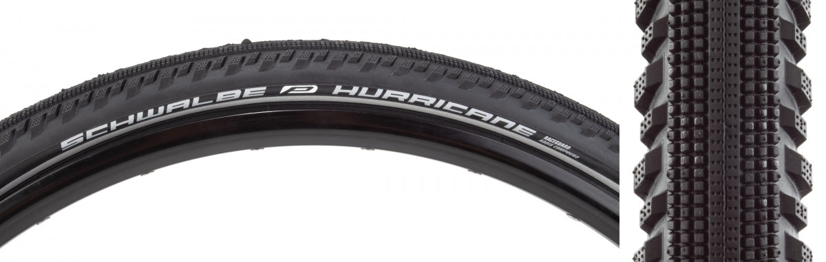SCHWALBE TIRE SWB HURearICANE 700x40 PERF R-GUARD BK/BK/REF ADDIX WIRE - SCHWALBE