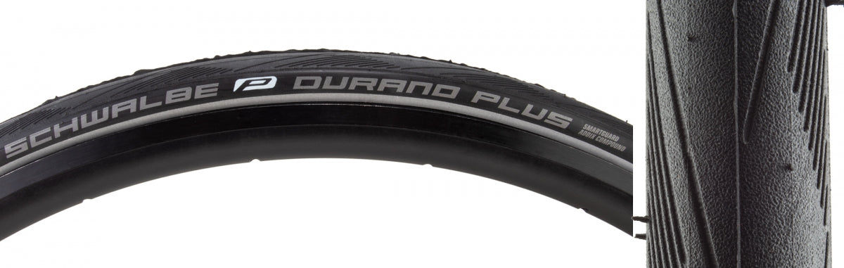 SCHWALBE TIRE SWB DURANO PLUS 700x25 PERF TWIN SM-GUARD BK/BK ADDIX WIRE - SCHWALBE