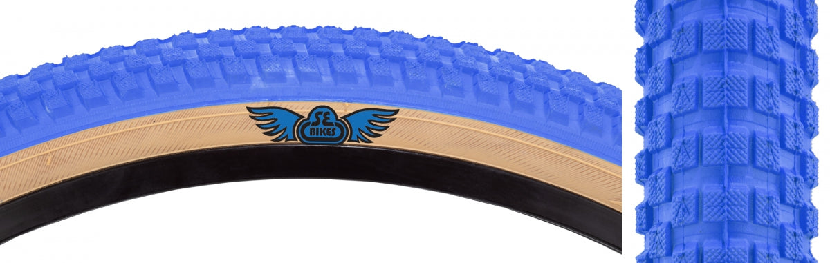 SE BIKES TIRE SE BIKES CUB 24x2.0 BU/TAN WIRE/27/MPC - SE BIKES