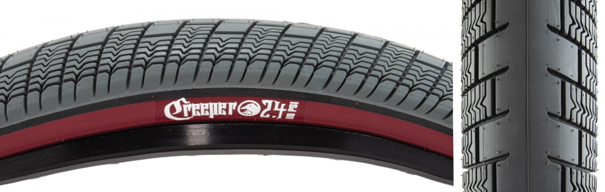 THE SHADOW CONSPIRACY TIRE TSC CREEPER 20x2.4 WIRE FINEST GY/RD - THE SHADOW CONSPIRACY