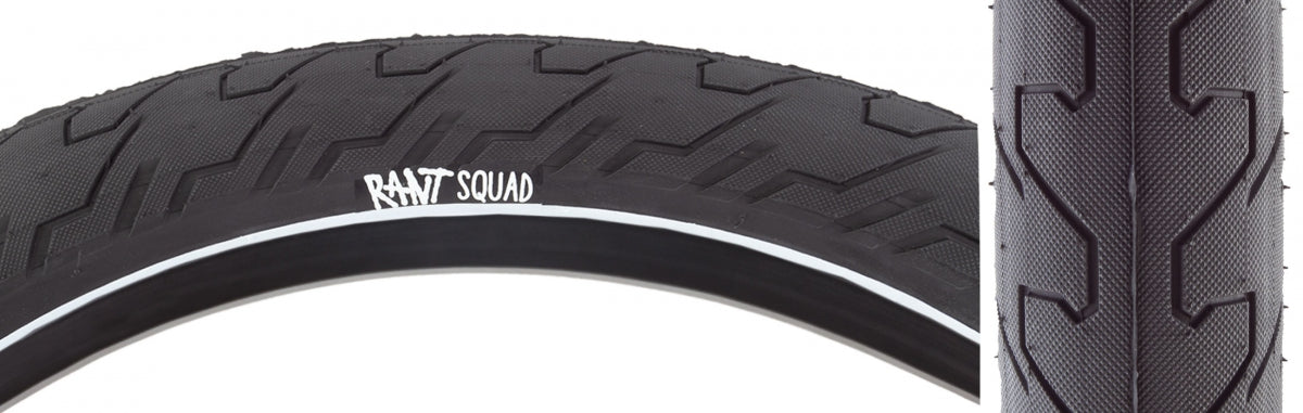 RANT TIRE RANT SQUAD 20x2.3 WIRE BK/WHT - RANT