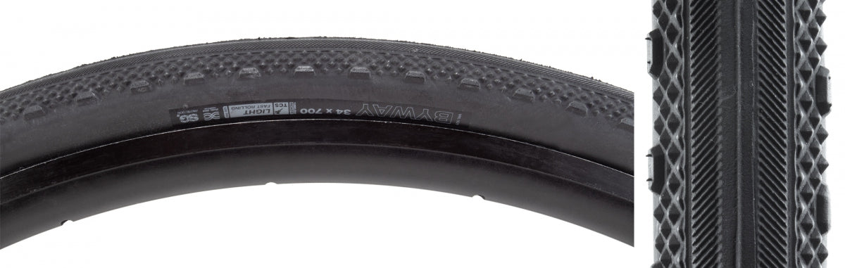 WTB TIRE WTB BYWAY 700x34 BK/BK LIGHT FR TCS/120/DNA/SG2 FOLD - WTB