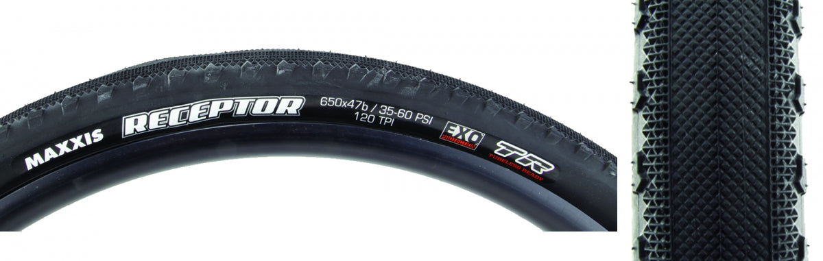 MAXXIS TIRE MAX RECEPTOR 650Bx47 BK FOLD/120 EXO/TR - MAXXIS