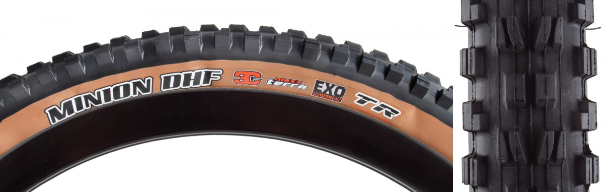 MAXXIS TIRE MAX MINION DHF 27.5x2.3 BK/DSK FOLD/60 3CT/EXO/TR/DTW - MAXXIS