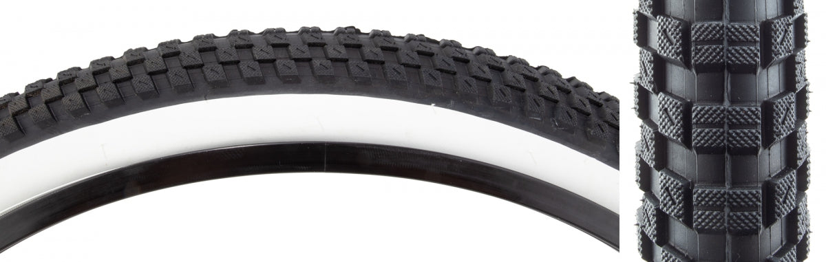 SUNLITE TIRE SUNLT 26x2.125 BK/WH S-RAD 1166 WIRE - SUNLITE
