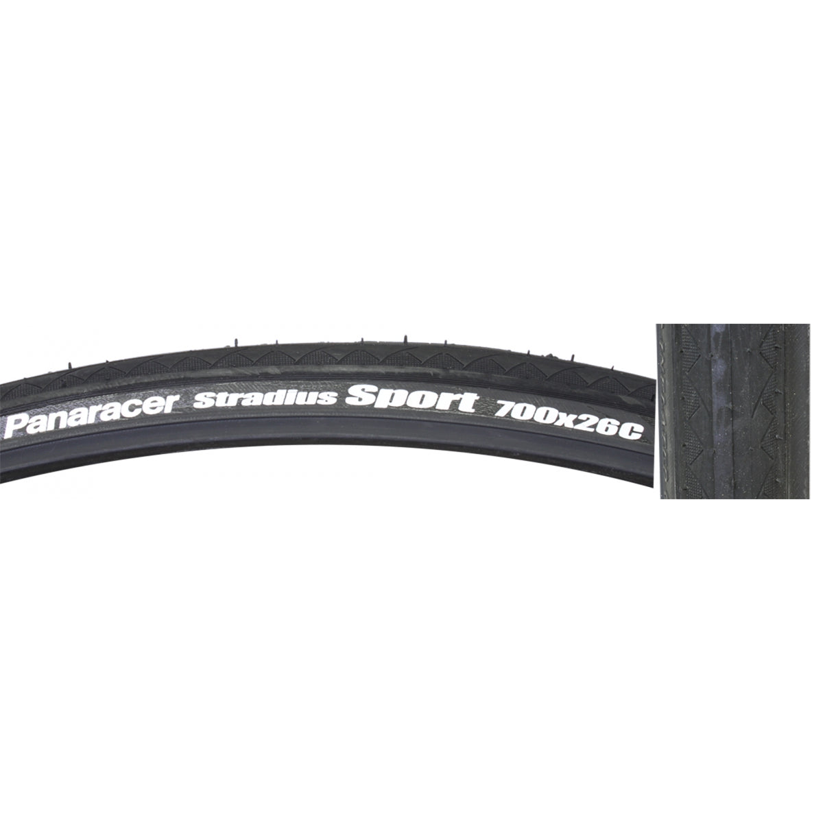PANARACER TIRE PAN STRADIUS SPORT 700x26 WIRE BK/BK - PANARACER