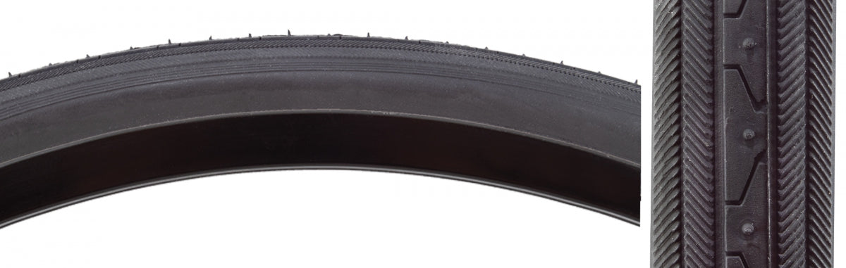 KENDA TIRE KEN KLASSIC 27x1-1/4 BK/BK SRC/KS/60 WIRE 90psi (L) - KENDA