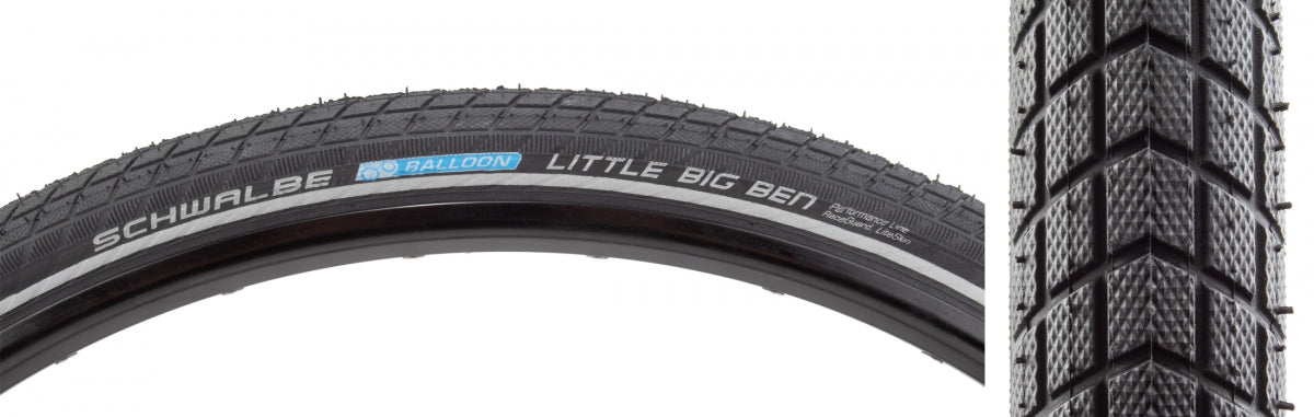 SCHWALBE TIRE SWB LITTLE BIG BEN 700x38 PERF R-GUARD BK/BSK/REF ENDURANCE E25 WIRE - SCHWALBE