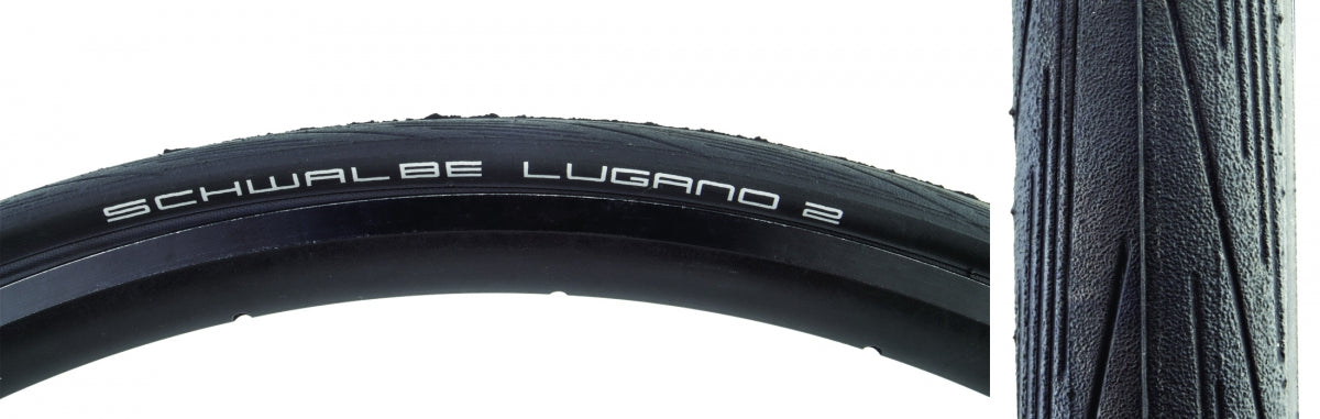 SCHWALBE TIRE SWB LUGANO II 700x25 ACTIVE K-GUARD BK/BSK SILCA FOLD - SCHWALBE